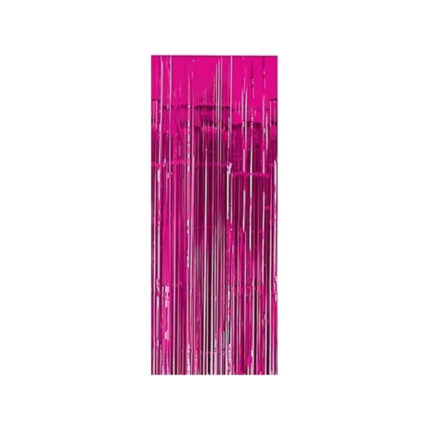 CORTINA METALIZADA FUCSIA