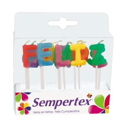 VELA DE LETRAS FELIZ CUMPLEAÑOS
